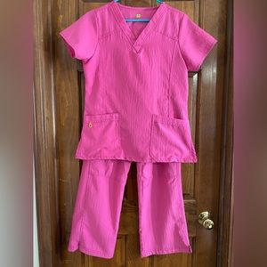 Scrub Set WINK Hot Pink Small